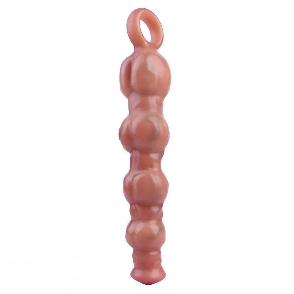 Flesh silicone pull bead dildo, photo 14