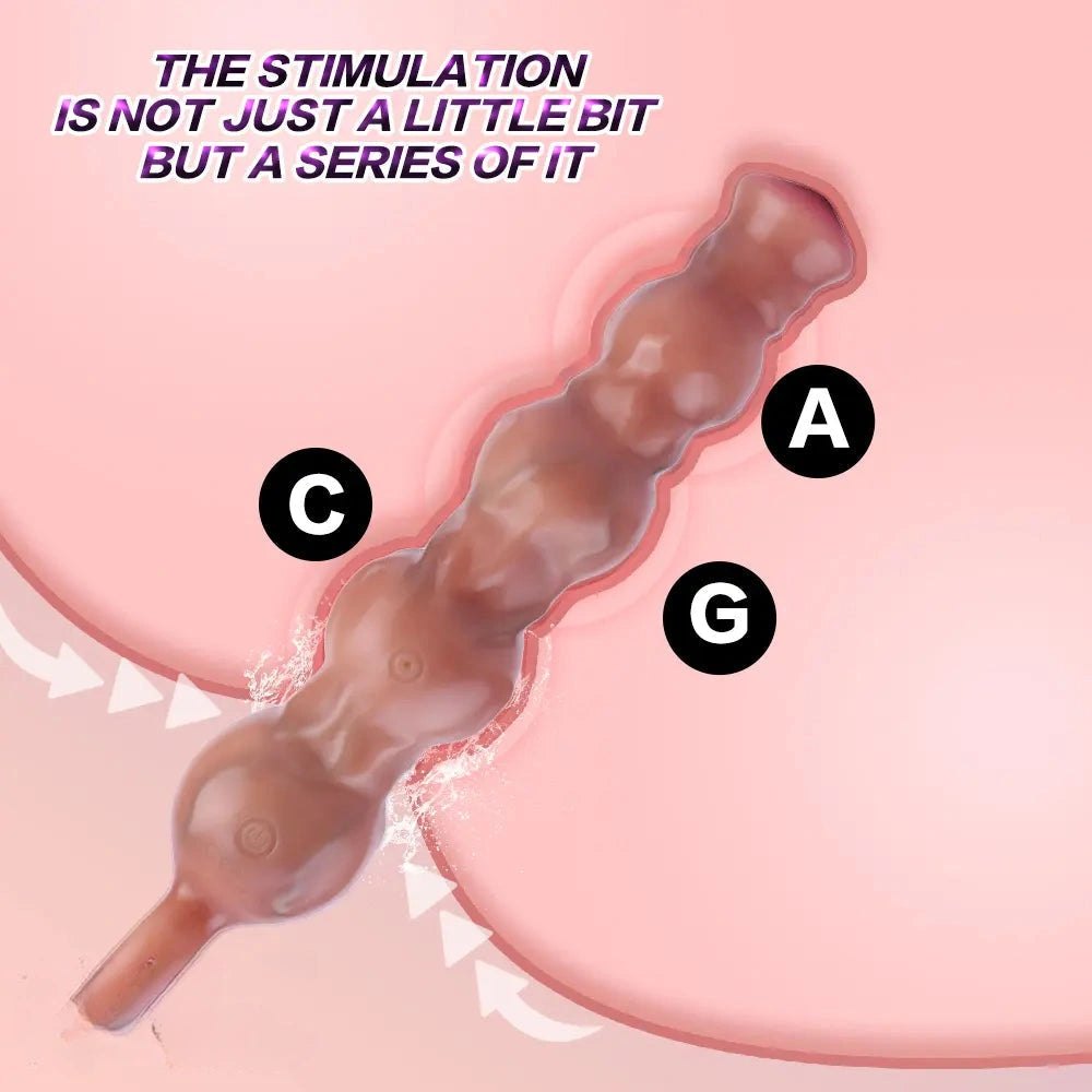 Flesh silicone pull bead dildo, photo 4