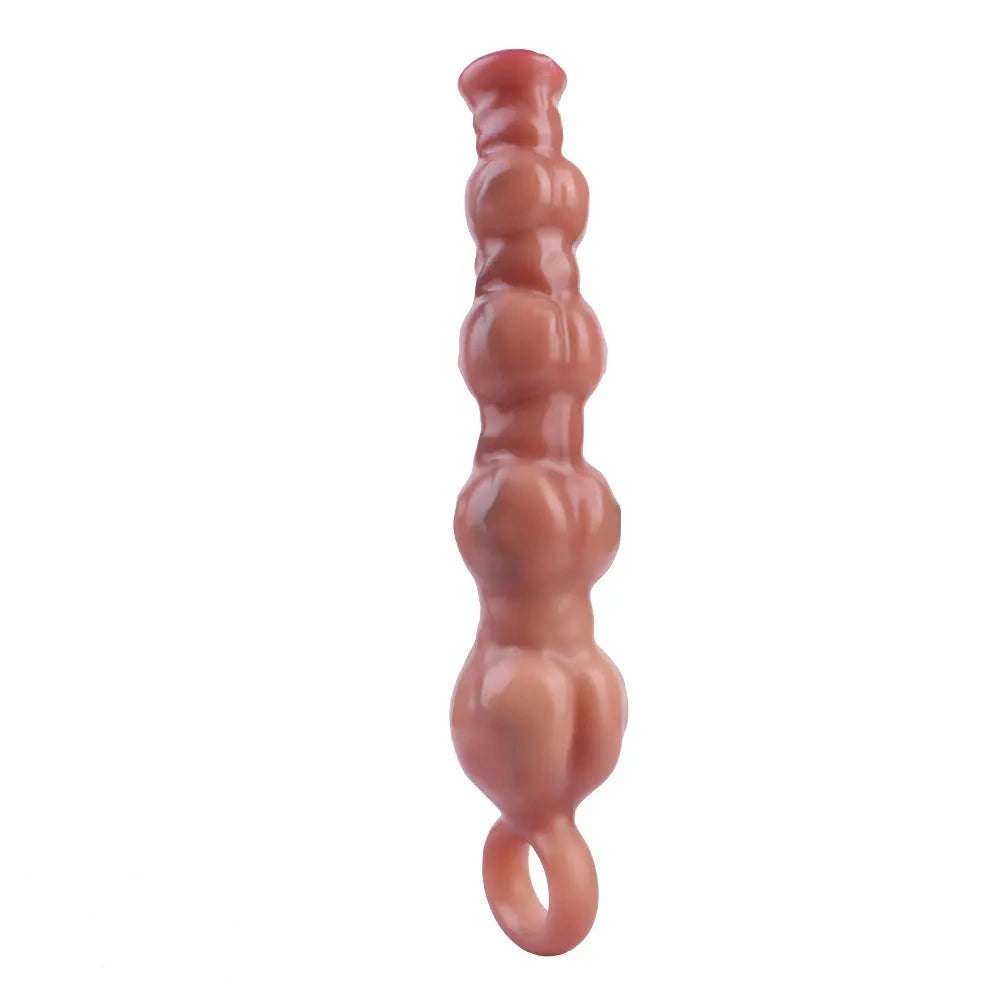 Flesh silicone pull bead dildo, photo 6