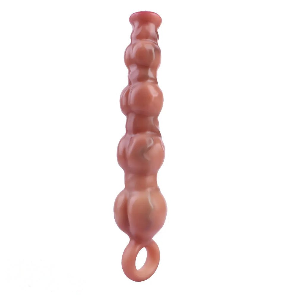 Flesh silicone pull bead dildo, photo 7