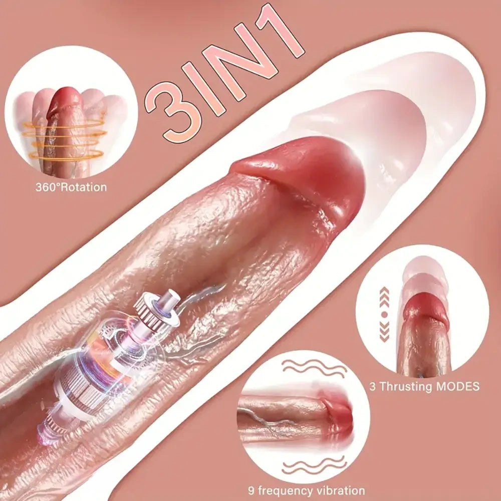 Flesh tone realistic silicone dildo, photo 5