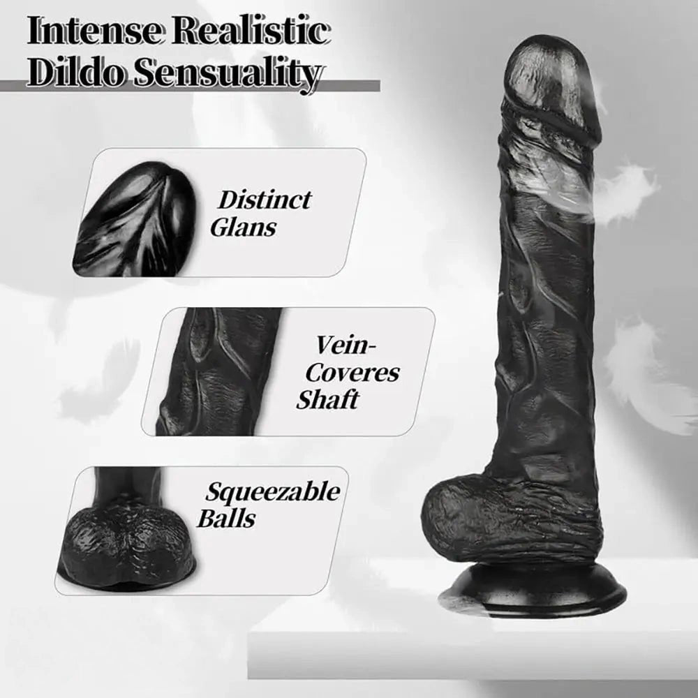 Tone realistic dildo with suction cup base, photo 6