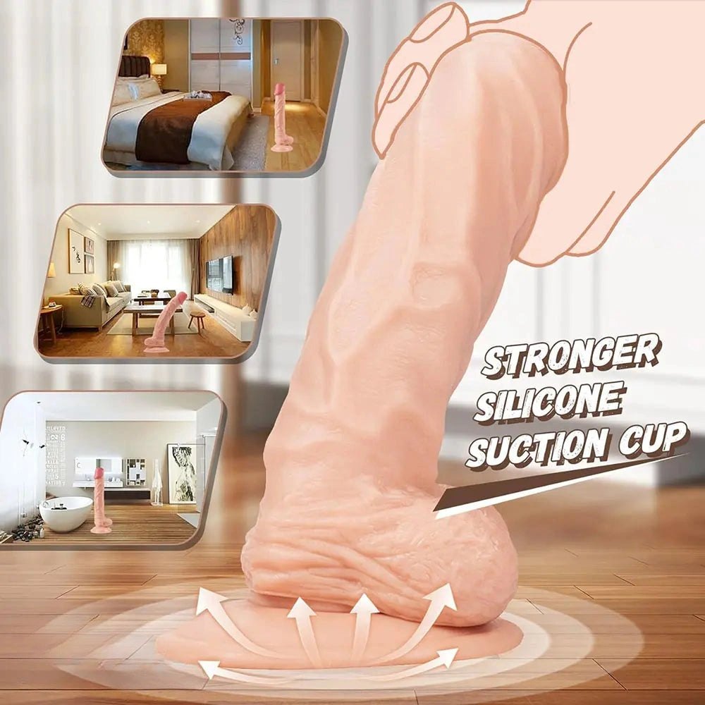 Tone realistic dildo with suction cup base, photo 9