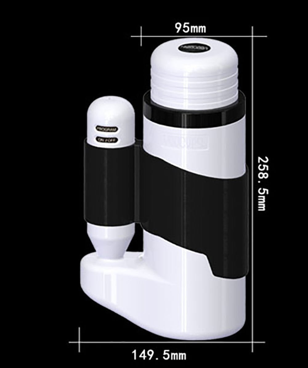 White telescopic male masturbator, photo 6
