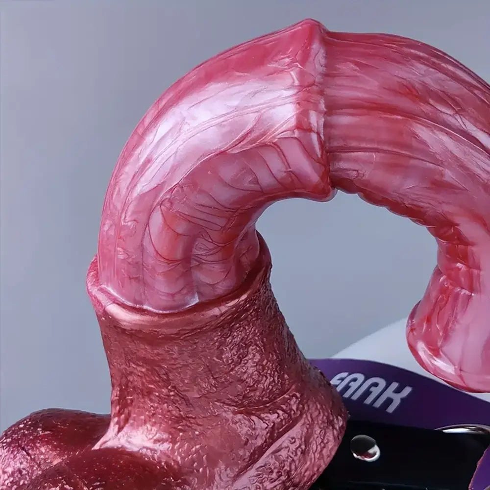 Silicone strap-on dildo with harness, photo 6