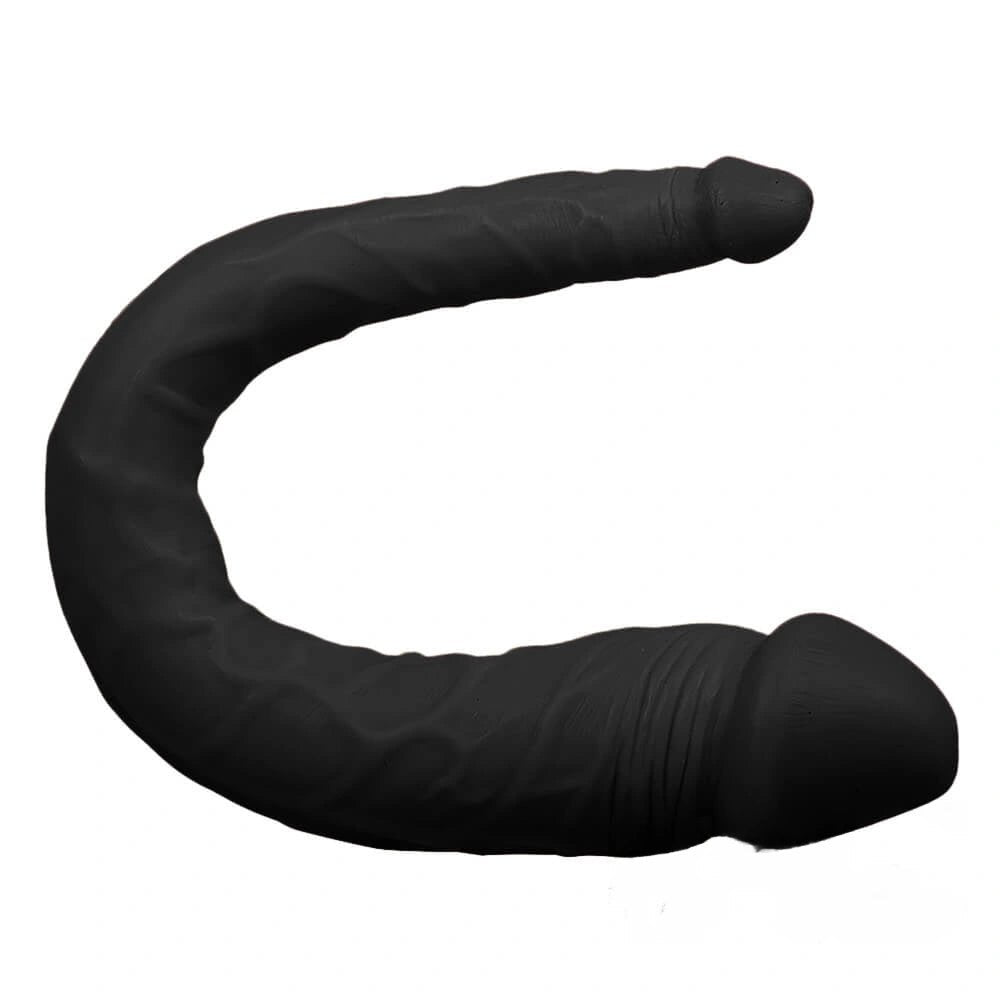 Double-ended PVC dildo with two different sized heads, photo 4