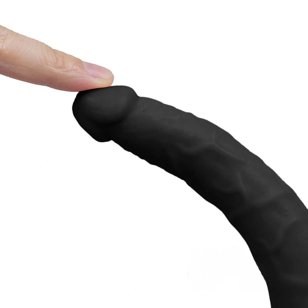 Double-ended PVC dildo with two different sized heads, photo 7