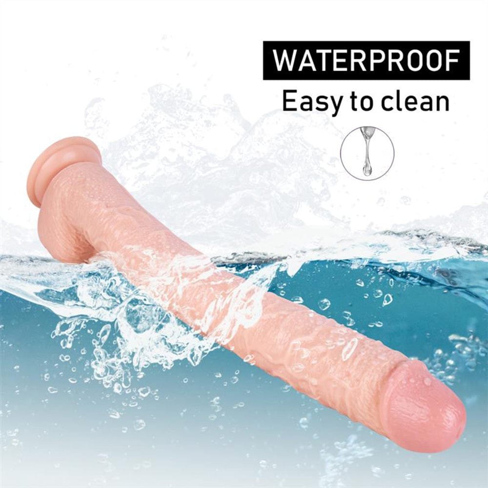 Flesh-tone silicone strap-on dildo with harness, photo 4
