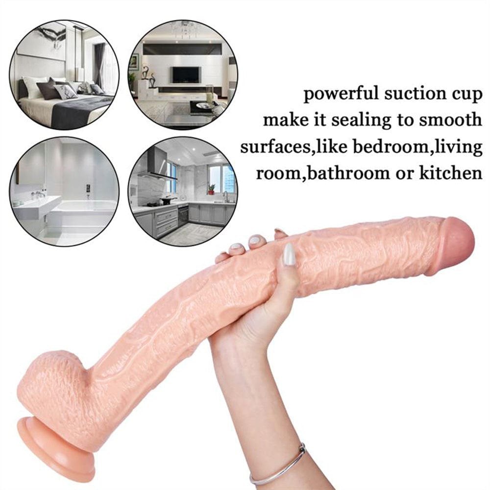 Flesh-tone silicone strap-on dildo with harness, photo 5