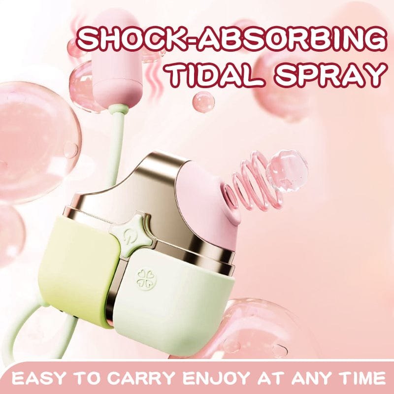 Green 2-in-1 clit sucker with bullet vibrator, photo 6