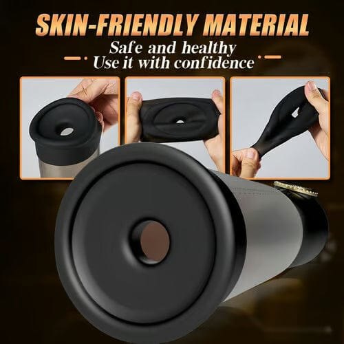 Clear and black 2-in-1 penis pump, photo 5