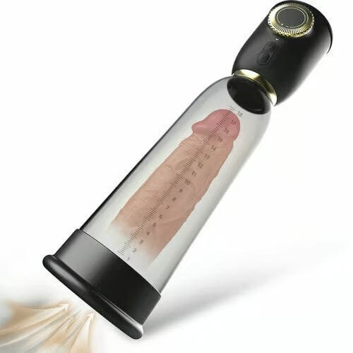 Clear and black 2-in-1 penis pump, photo 6