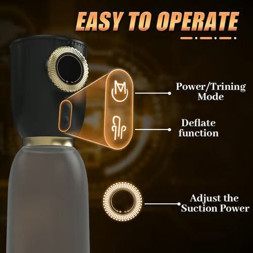 Clear and black 2-in-1 penis pump, photo 8
