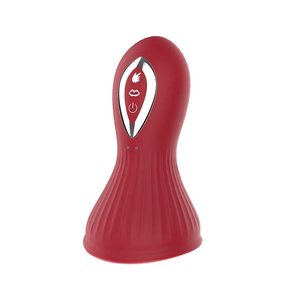 Textured silicone nipple suction cup with tongue vibration, photo 2