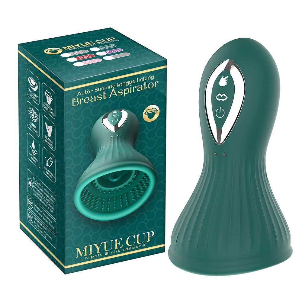 Textured silicone nipple suction cup with tongue vibration, photo 4