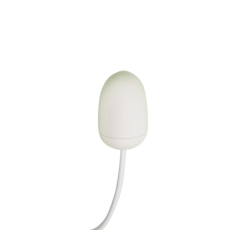 Green and cream silicone egg vibrator kit with attachment heads, photo 6