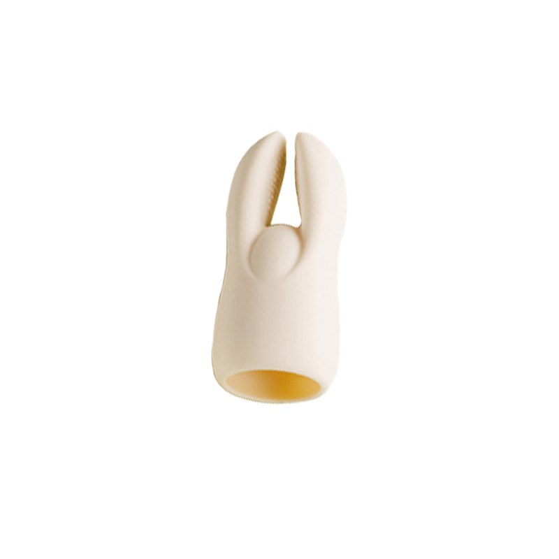 Green and cream silicone egg vibrator kit with attachment heads, photo 7