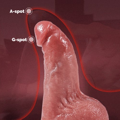 Realistic silicone dildo with remote control and suction cup base, photo 3