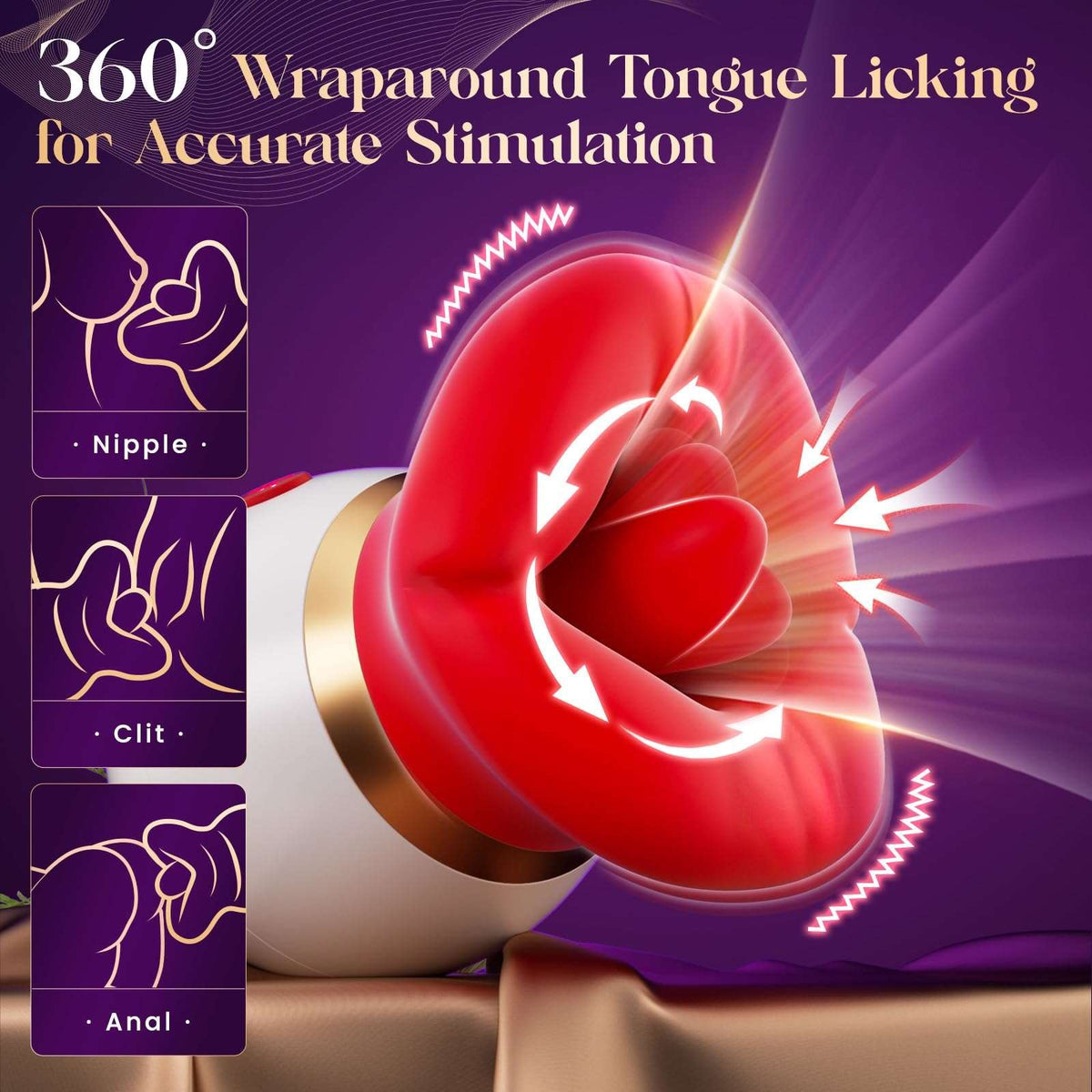 Mouth-shaped suction and tongue vibrator, photo 6