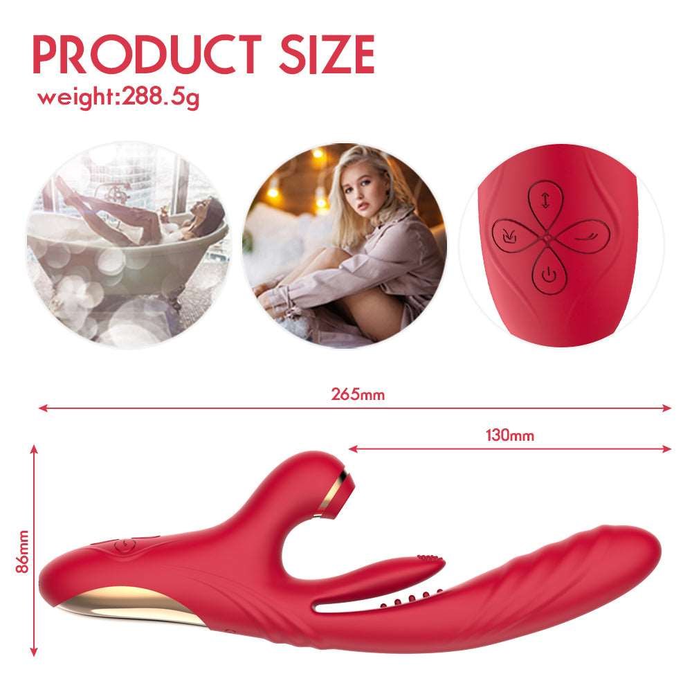 Rabbit-style dual stimulation vibrator with clitoral arm, photo 4