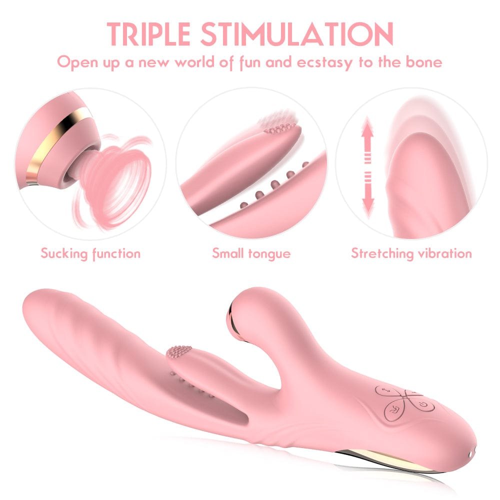 Rabbit-style dual stimulation vibrator with clitoral arm, photo 5