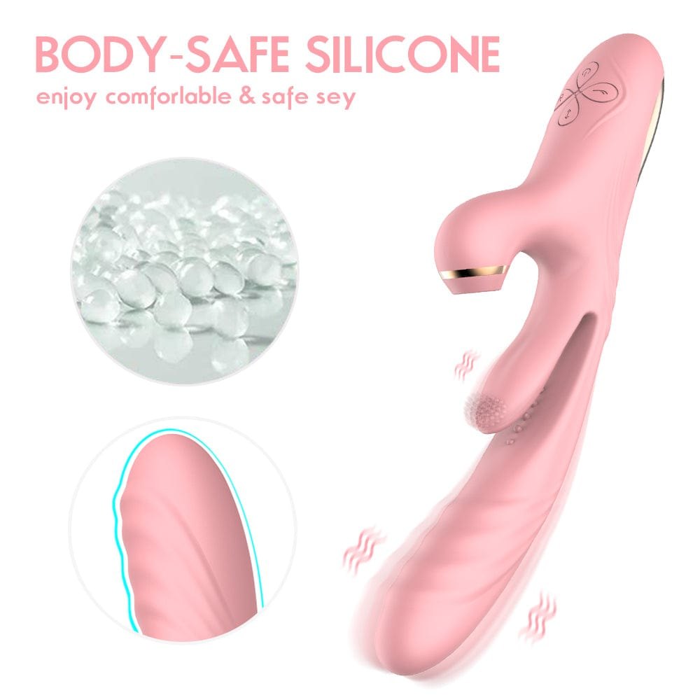 Rabbit-style dual stimulation vibrator with clitoral arm, photo 7