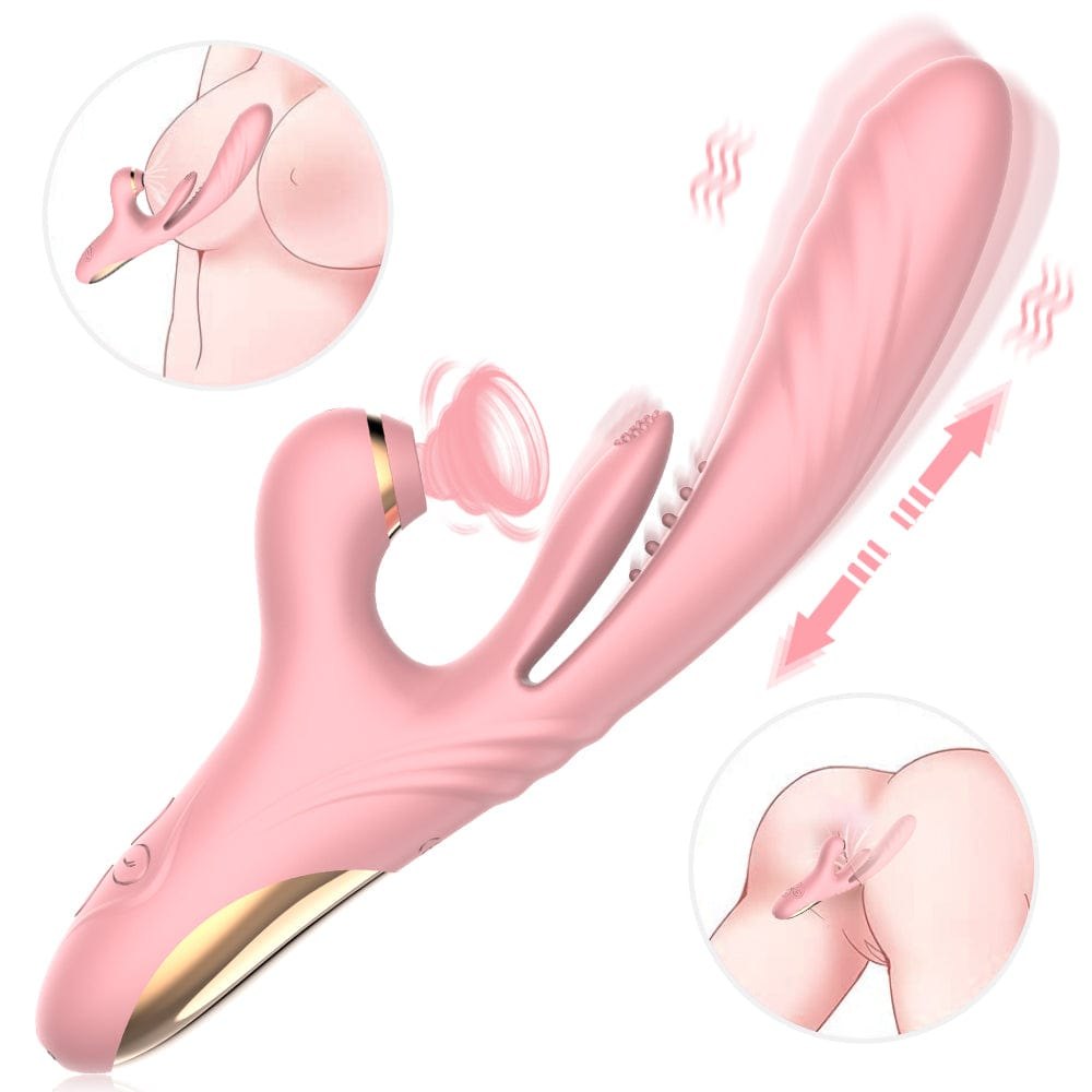 Rabbit-style dual stimulation vibrator with clitoral arm, photo 8