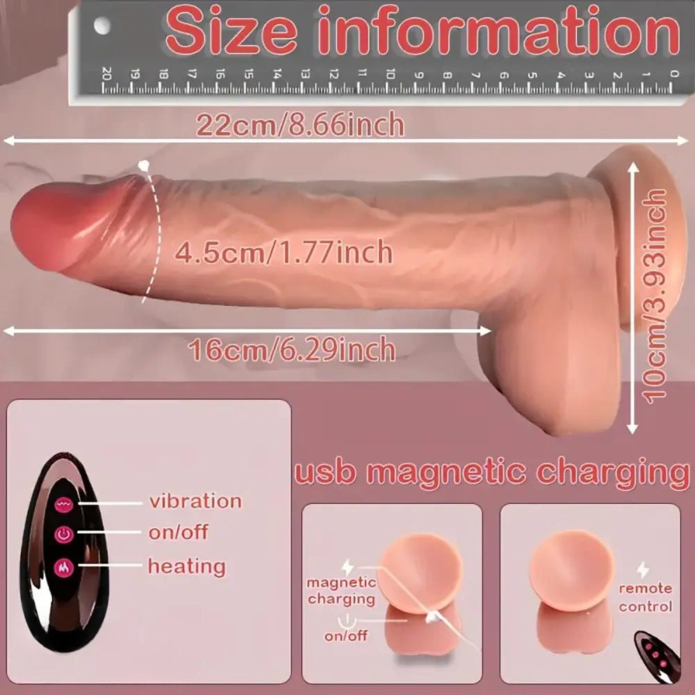 Flesh remote thrusting dildo, photo 9