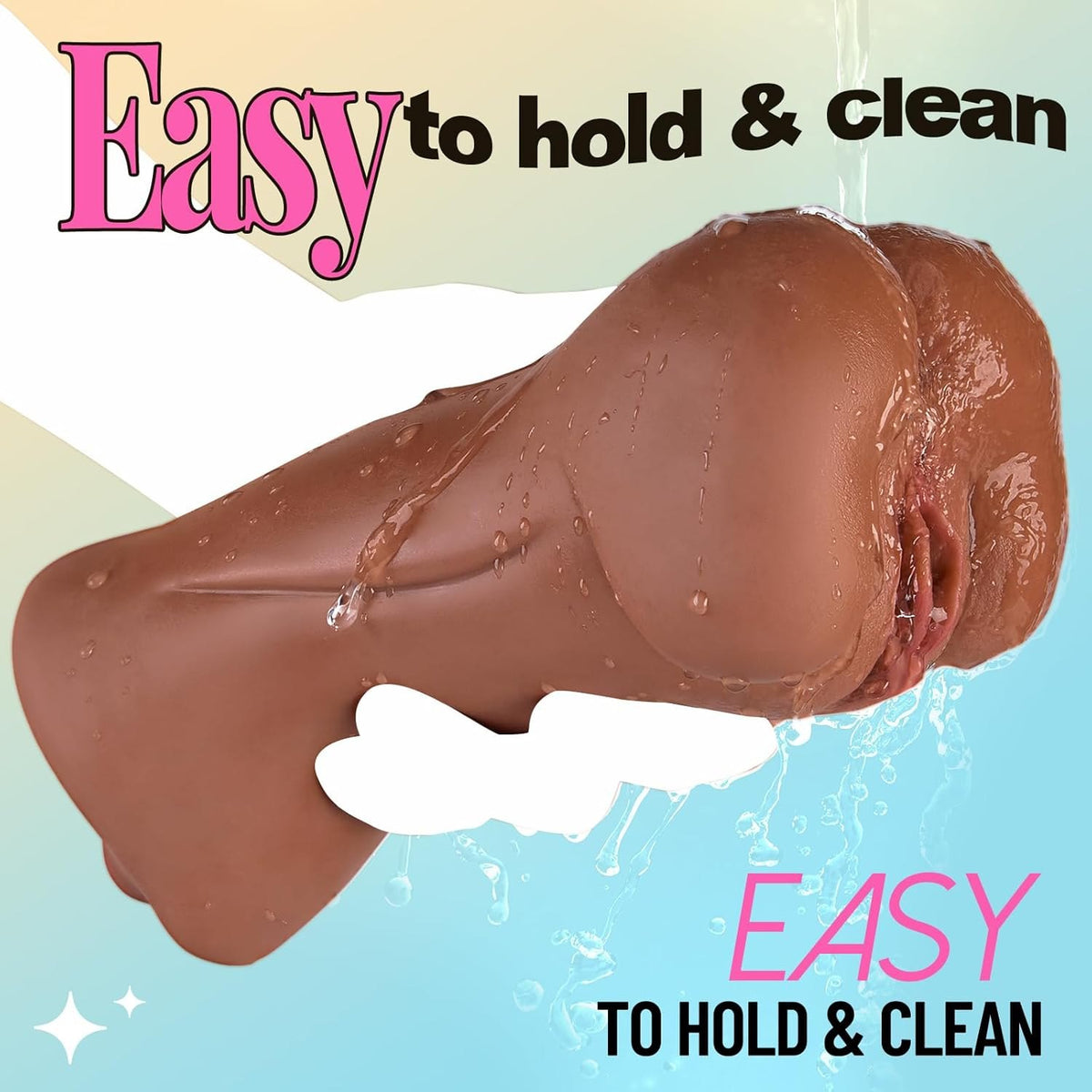 TPE 3-in-1 male masturbator torso with textured mouth, photo 4