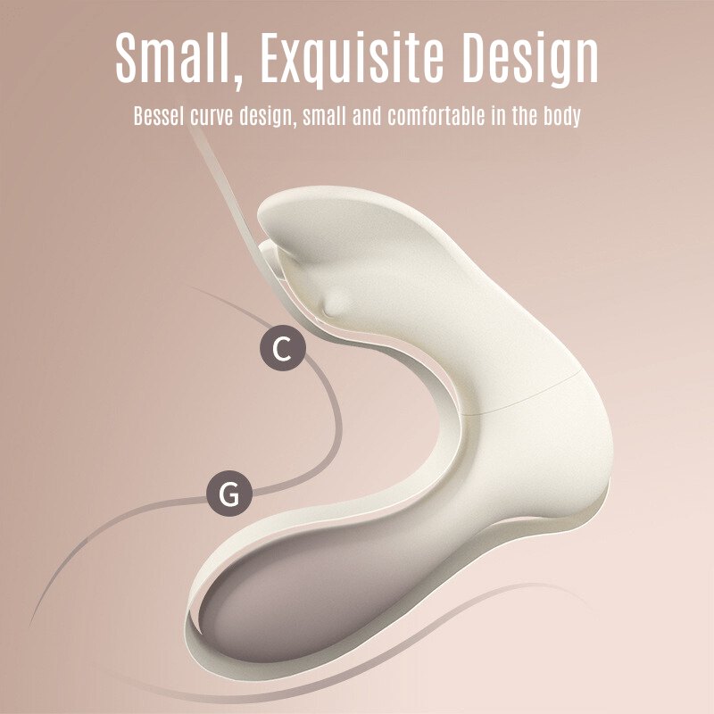 White wearable remote control vibrator, photo 3