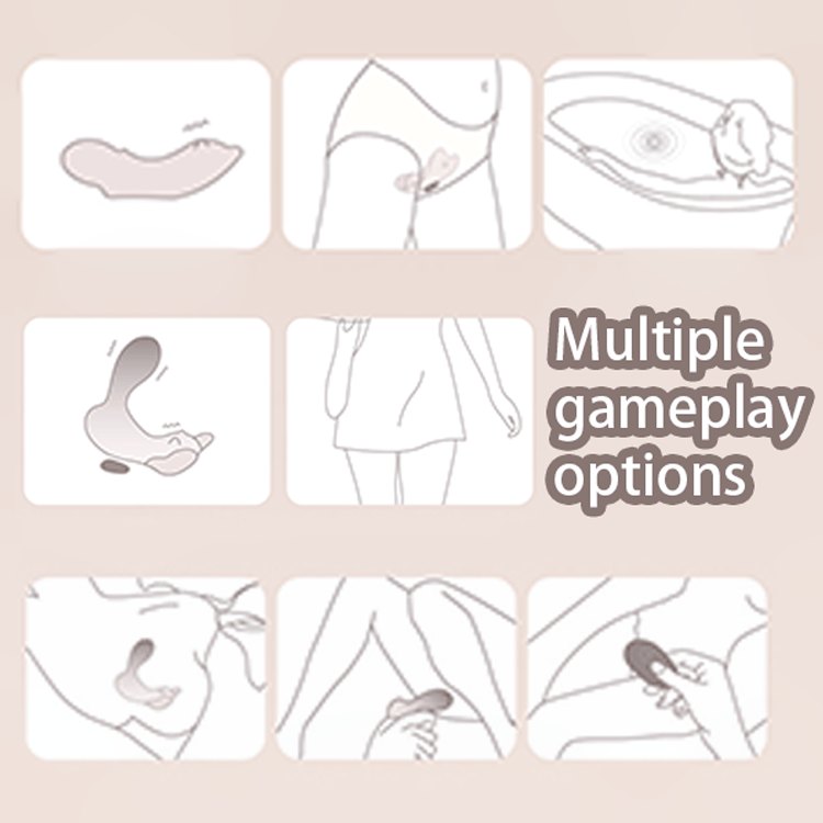 White wearable remote control vibrator, photo 8
