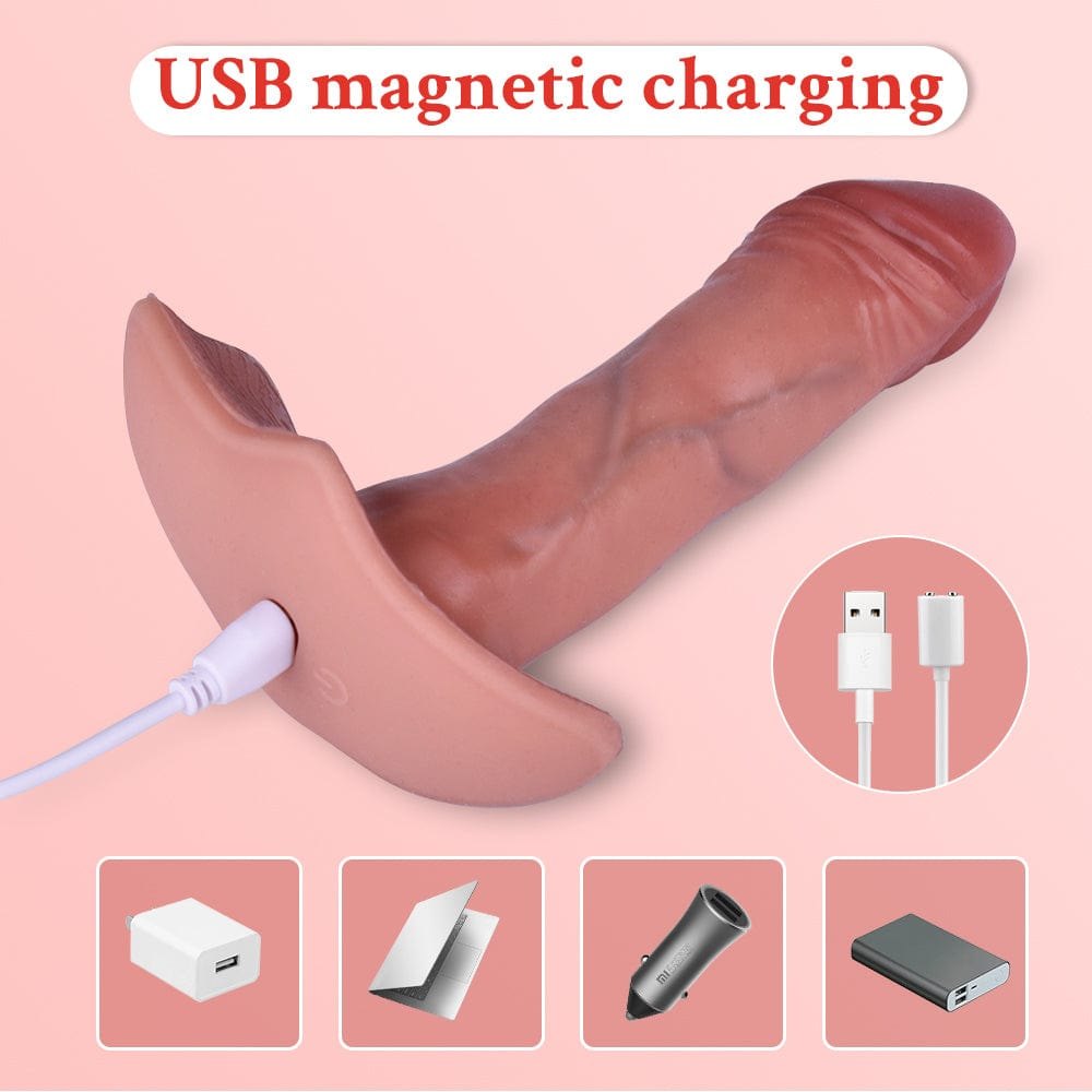 Flesh-tone wearable thrusting dildo, photo 6