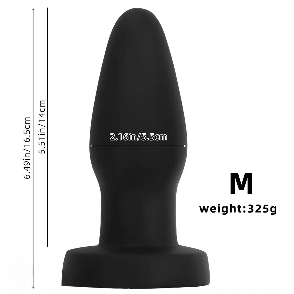 Black silicone anal plug set, photo 10