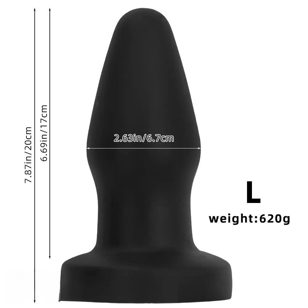 Black silicone anal plug set, photo 11