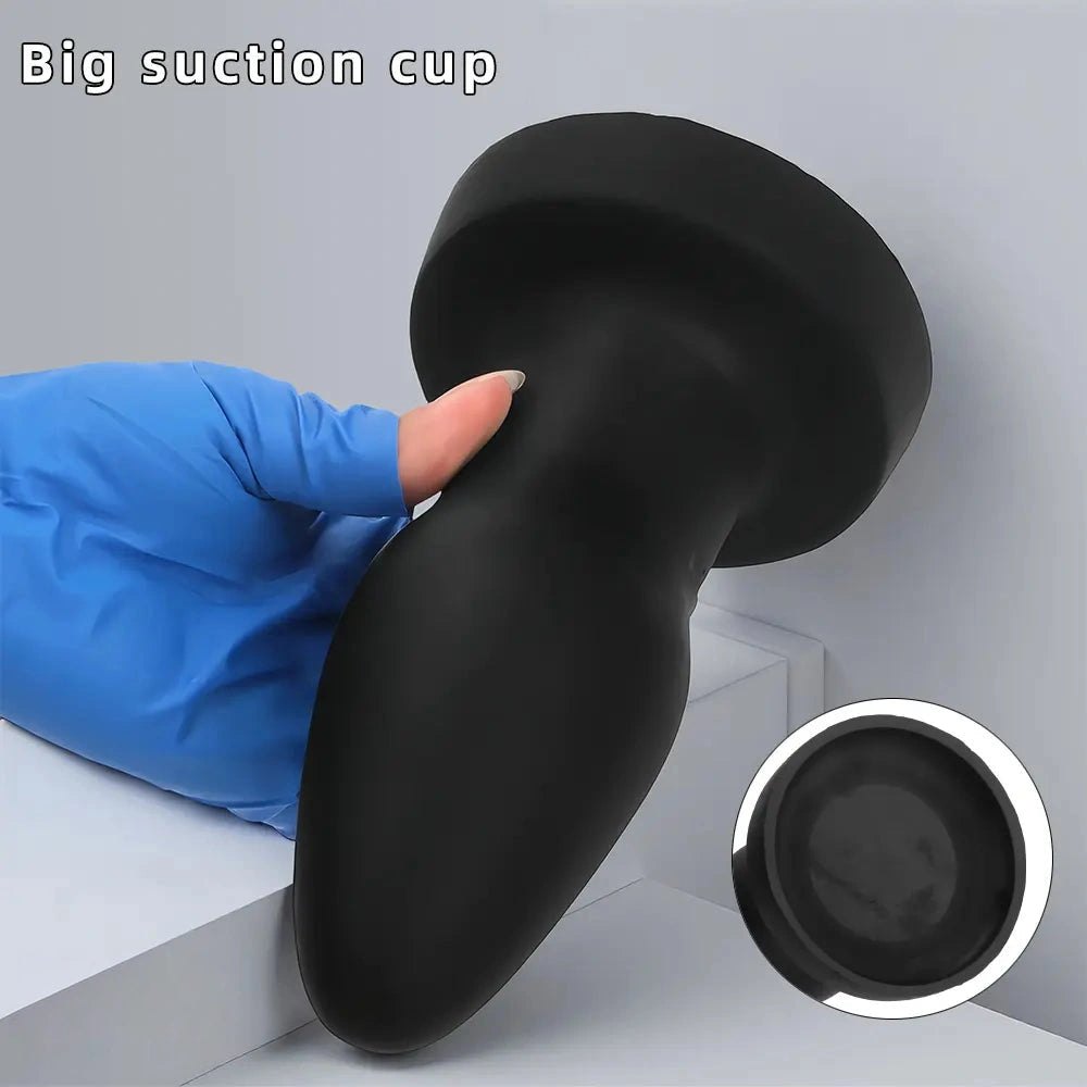 Black silicone anal plug set, photo 6