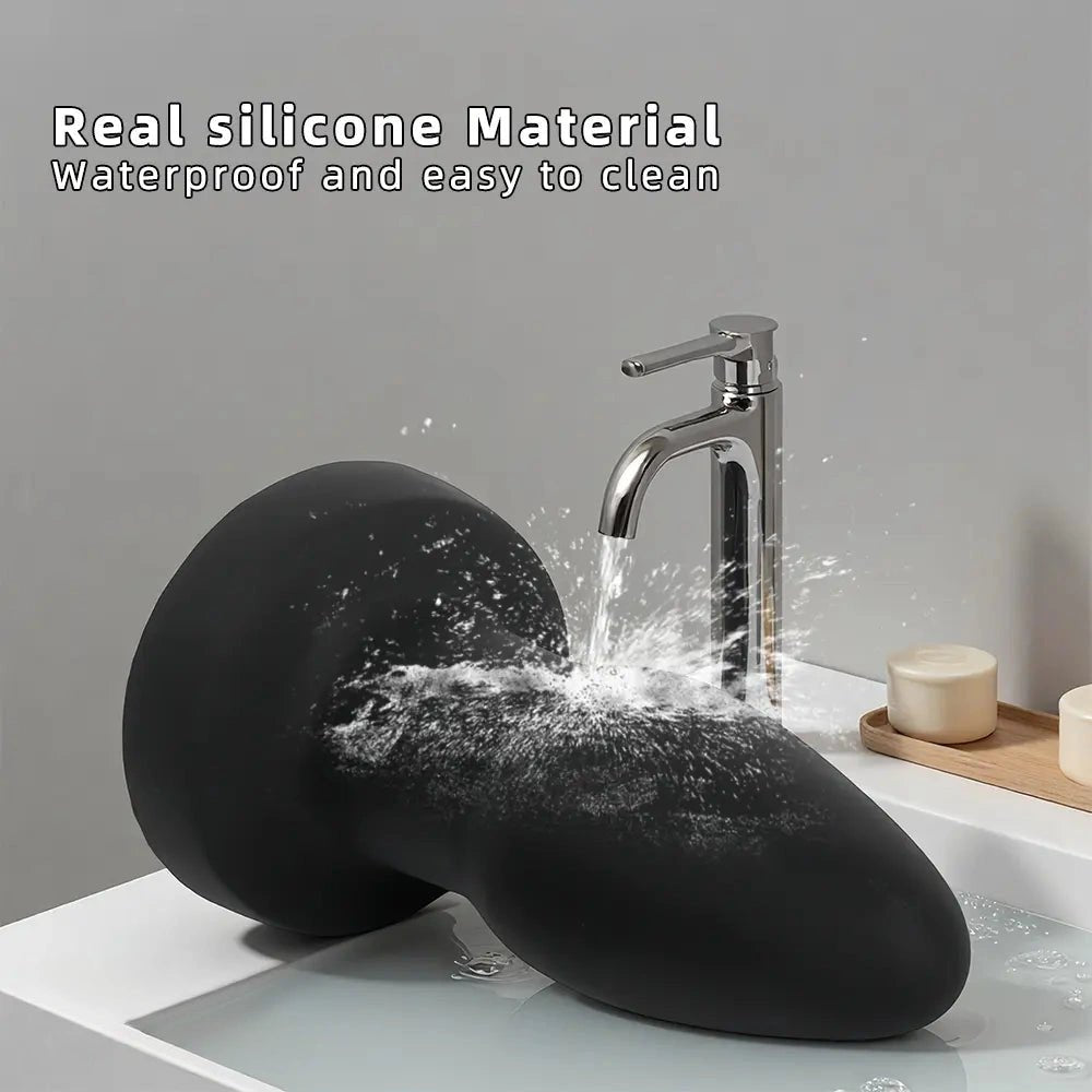 Black silicone anal plug set, photo 8