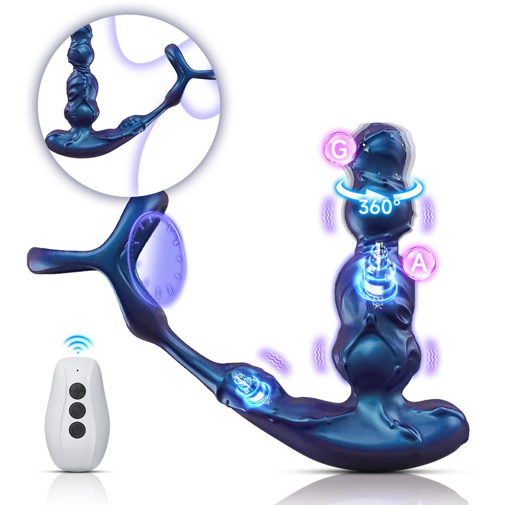 Silicone prostate massager with remote control, photo 1