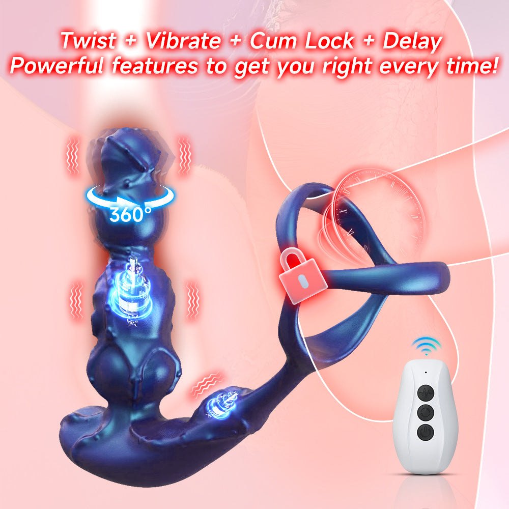 Silicone prostate massager with remote control, photo 2
