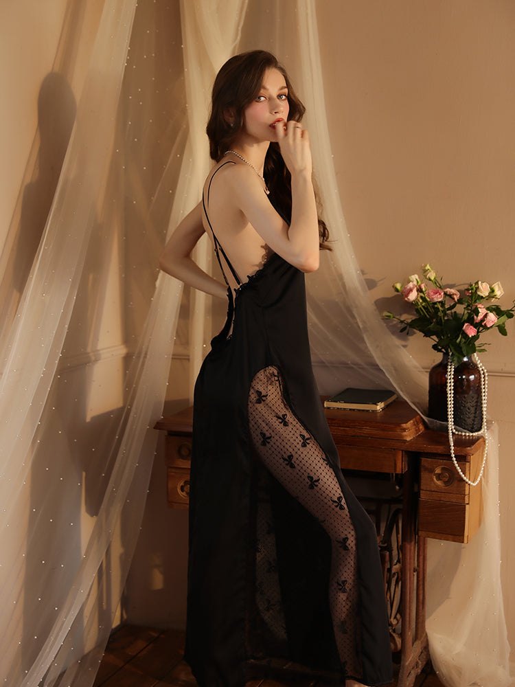 3d lace deep v nightgown dress, photo 10