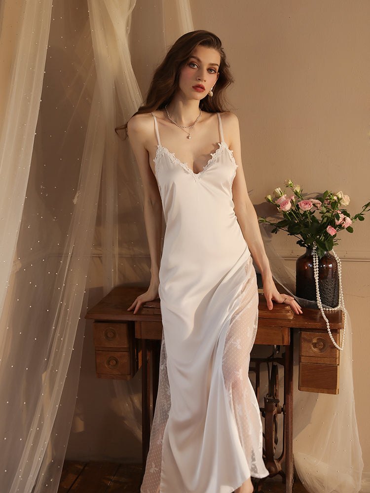 3d lace deep v nightgown dress, photo 5