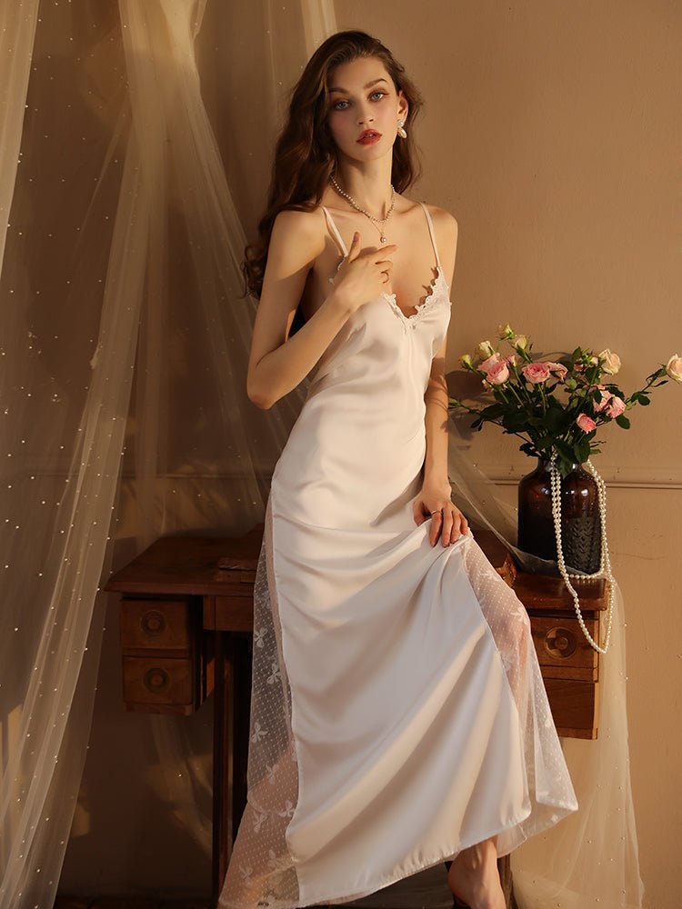 3d lace deep v nightgown dress, photo 7