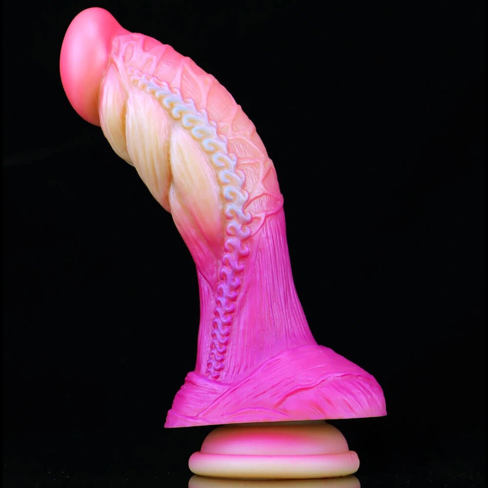 Ombre liquid silicone fantasy dildo, photo 11