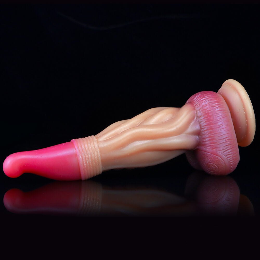 Ombre liquid silicone fantasy dildo, photo 14