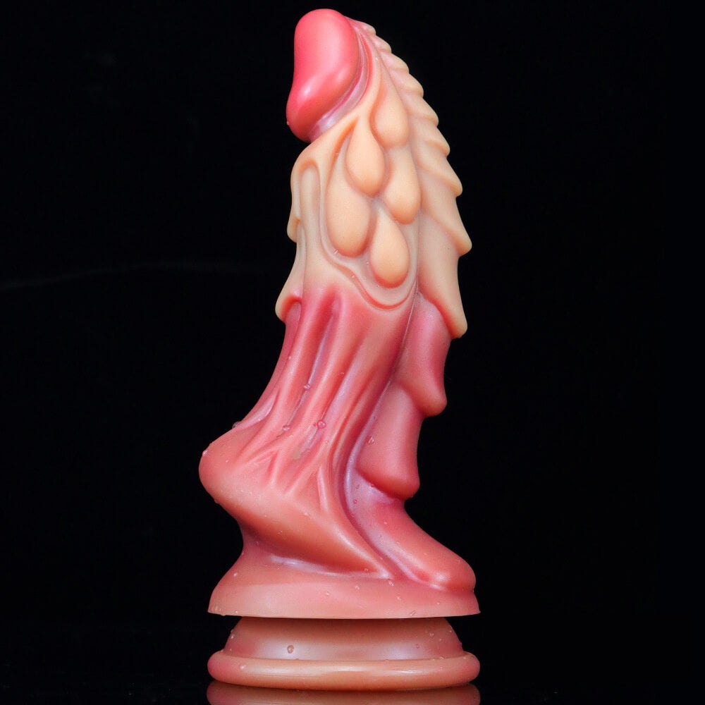 Ombre liquid silicone fantasy dildo, photo 5