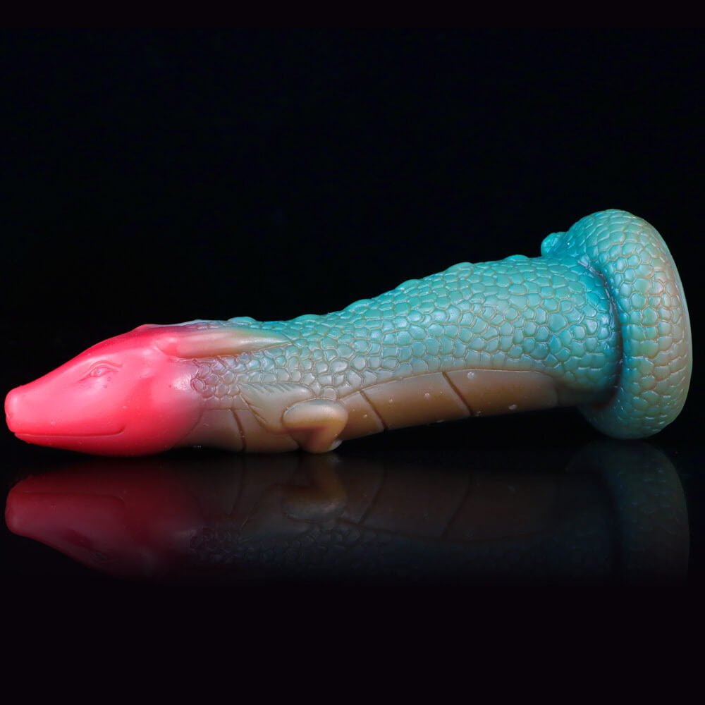 Ombre liquid silicone fantasy dildo, photo 6