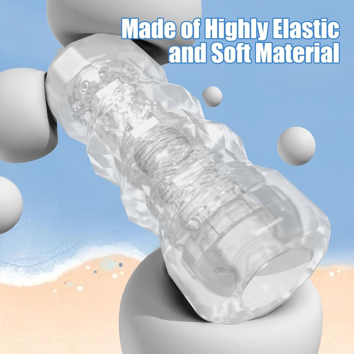 Textured male masturbator sleeve, photo 4