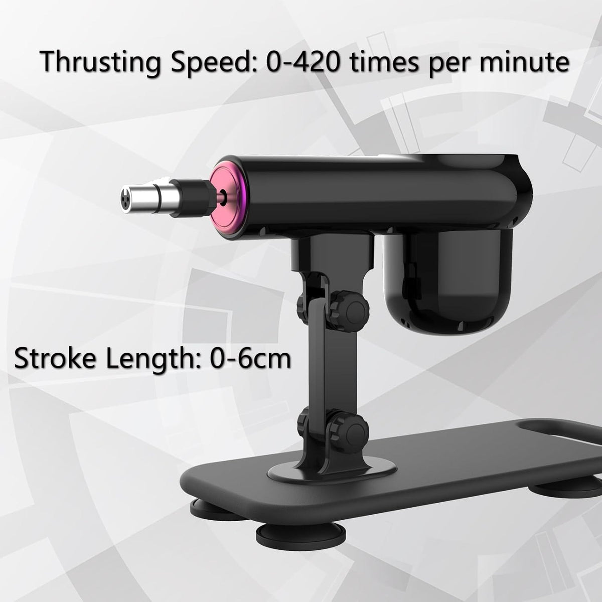 Black 3xlr thrusting sex machine, photo 3
