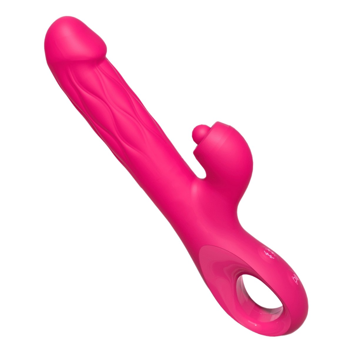 Rose red 4-in-1 rabbit vibrator, photo 2