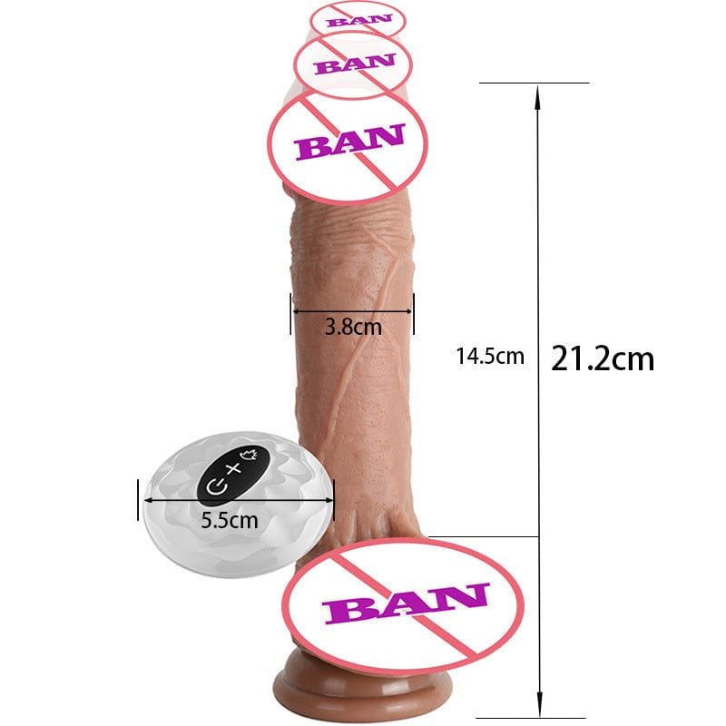Thrusting vibrating suction cup dildo, photo 3