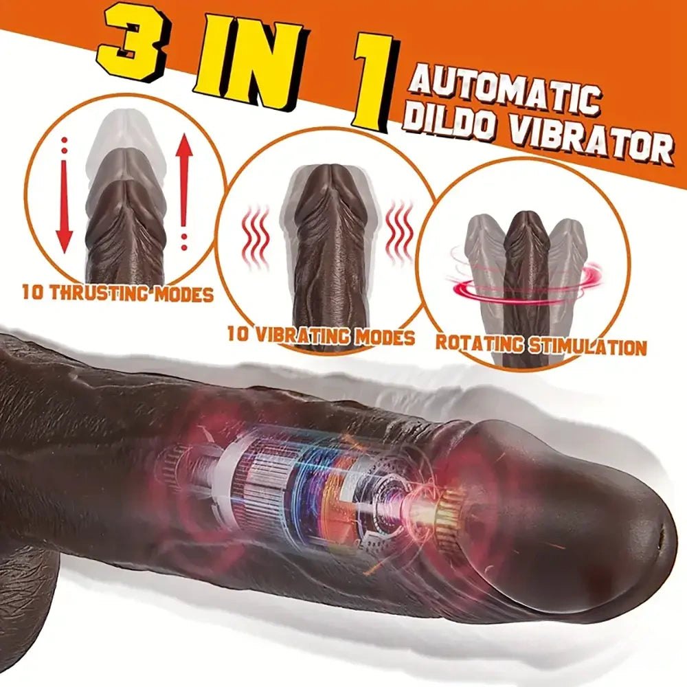 Tone realistic vibrating dildo with remote, photo 4